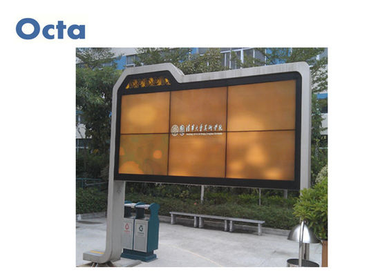 China LEIDENE Openlucht Digitale Signage van Backlight Waterdichte Stofdichte Anti - Weerspiegelend Glas leverancier