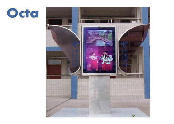 China Signage van OCTA het Openlucht Digitale Vertoningen Dubbele LCD Scherm met Veilig Glas leverancier